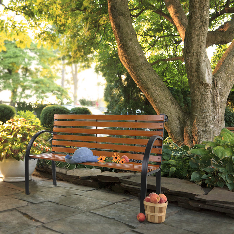 Ashay Iron Outdoor Bench