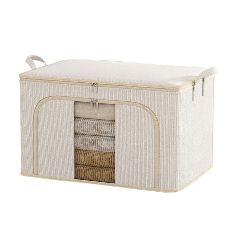 Clothes Storage Spacious And Folding Fabric Storage Bin For Efficient Home Organization Foldable Cloth Storage Basket For Neatly Storing Clothes At Home