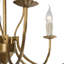 Lustre empire 6 lumières de style bougie avec accents de cristal