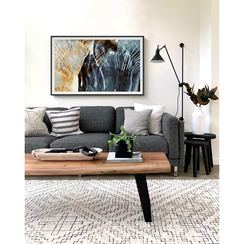 Aquatic Impressions I Print by THE Studio, Gold Single Picture Framed, 27'' H x 41'' W