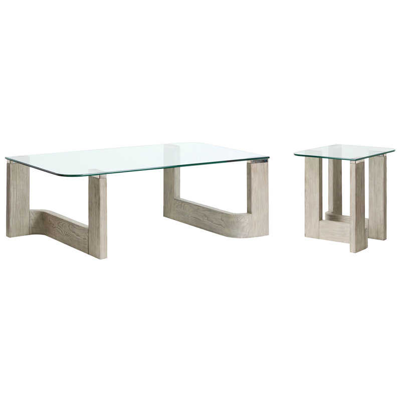 Keeton Rectangular Cocktail Table With End Table, 2 Pieces: Coffee Table, End Table