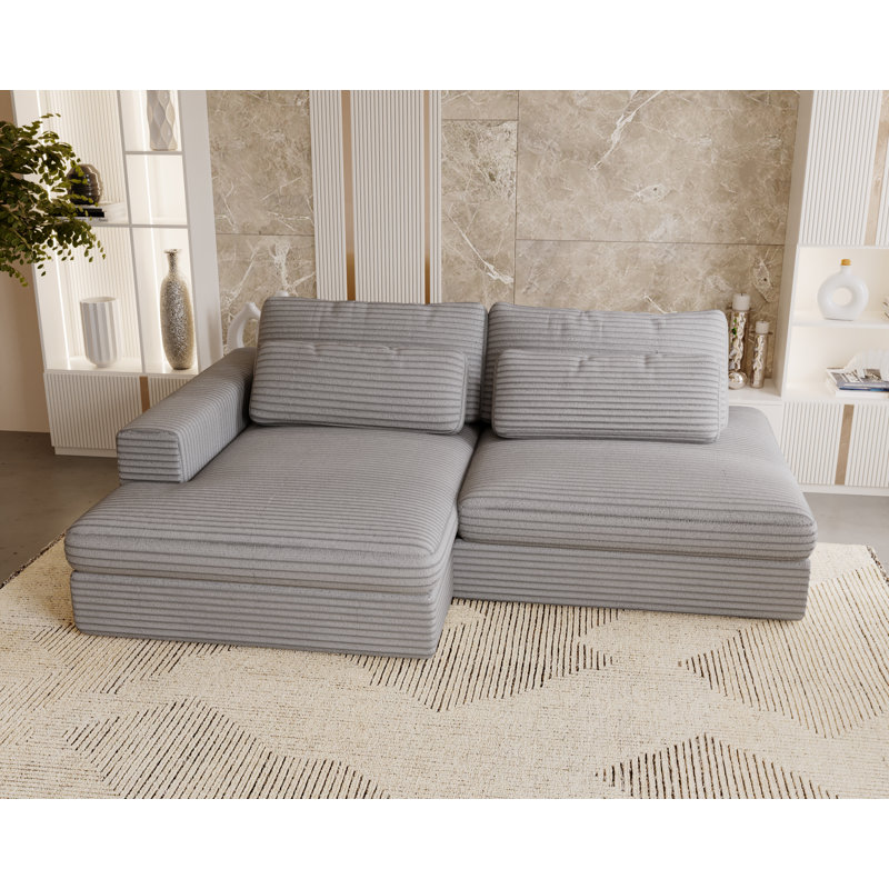 Teirra 2 Seater Sofa Bed, Light Grey