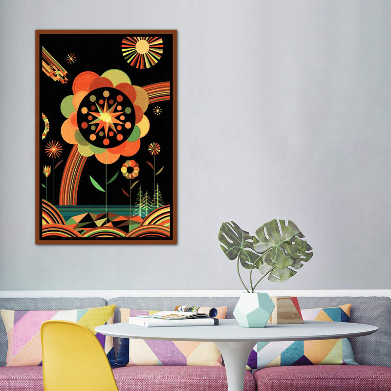Art sur toile Joyscape, H 60 po x l 40po x P 1,5 po, Toile classique avec cadre brun