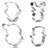 CookieCutter.com 4 -Piece Non-Stick Cookie Cutter