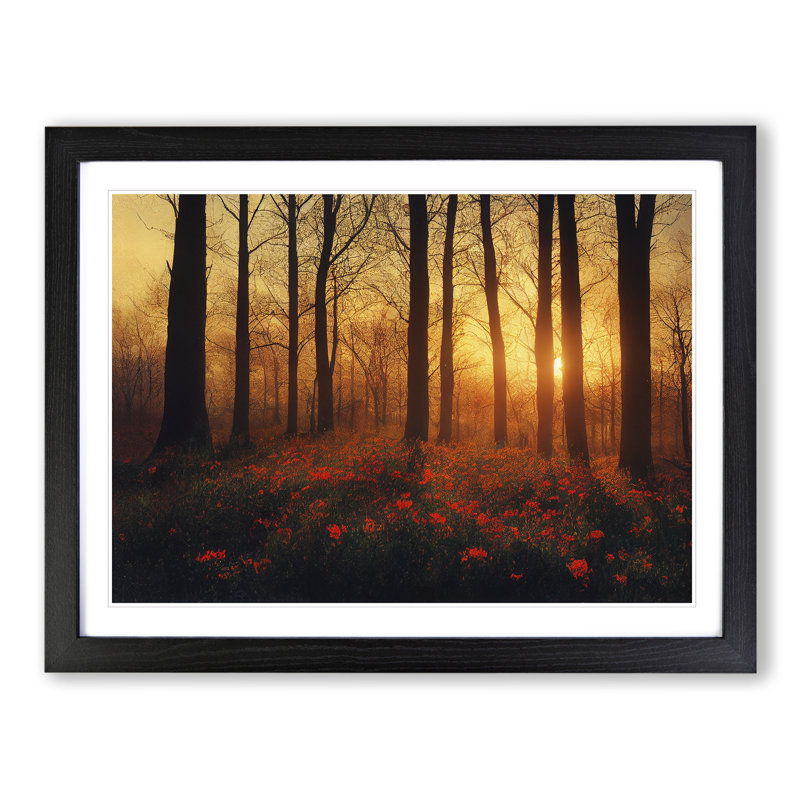 Spring Forest Sunrise Vol.2 - Framed Print