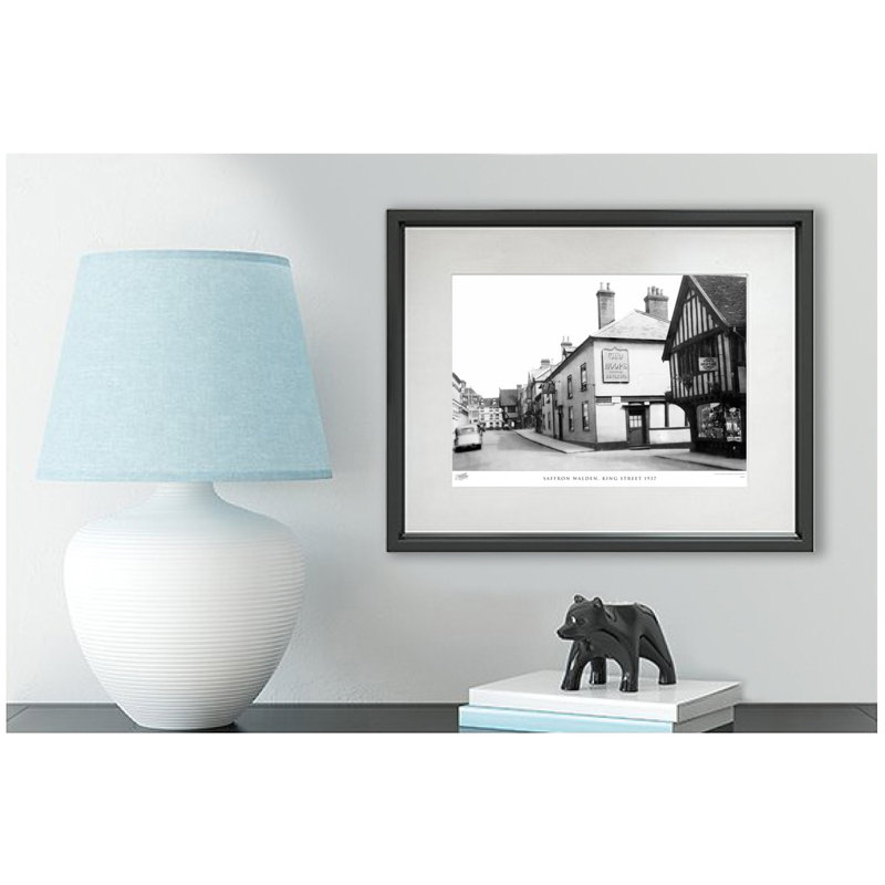 Saffron Walden, King Street 1937 by Francis Frith - Single Picture Frame Print, 45cm H x 60cm W x 2.3cm D