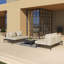 Filmore 4 - Person Modular Patio Conversation Sets with Cushions