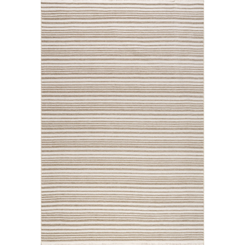 Millicent Striped Machine Washable Area Rug, Runner 2'6" x 8'