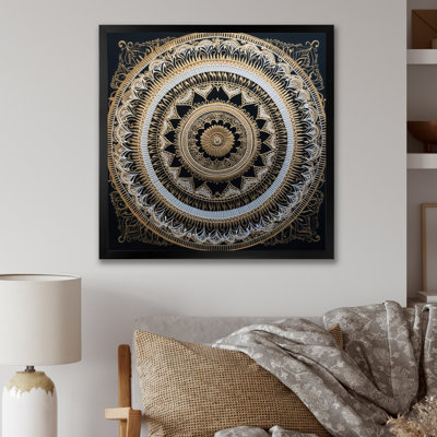 White And Gold Mandala I " White And Gold Mandala I "