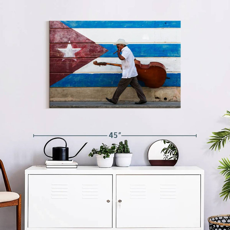 Abarca Cuban Cellist, 24" H x 36" W