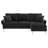 Modern Chenille L-Shaped Sofa With Reversible Lounge-701057146