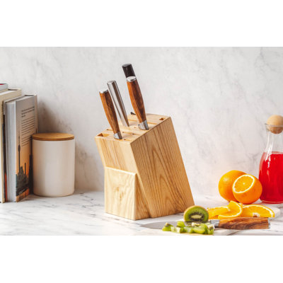 Schmidt Brothers™ Cutlery Natural Hometown Knife Block