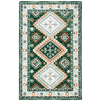 Hand Tufted Wool Southwestern Rug