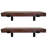 2 Piece Oak Bracket Shelf-94461852