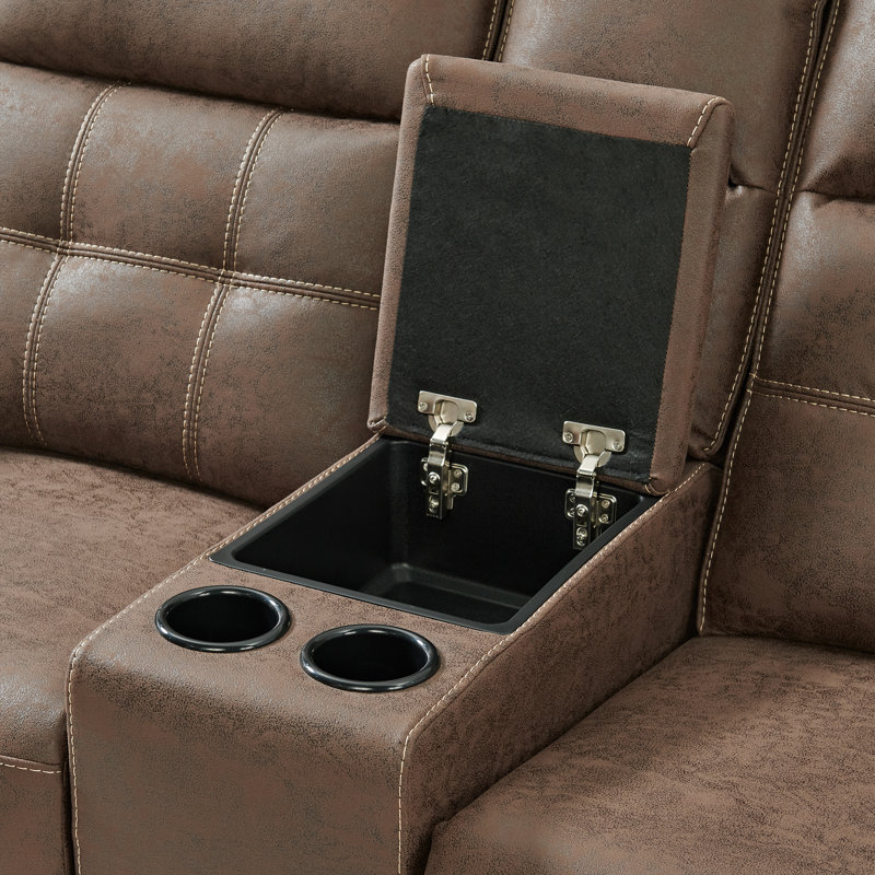 Kammeron Upholstered 79'' Reclining Loveseat
