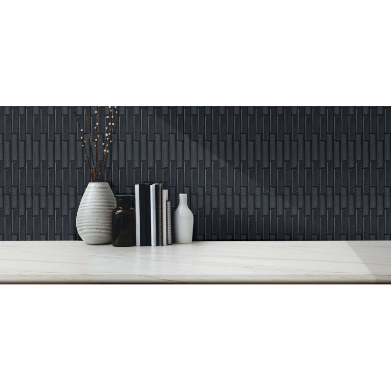 Panneau mural 3D noir 28 po x 28 po (paquet de 5)