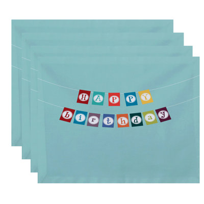 Polyester Abstract Rectangle Placemat