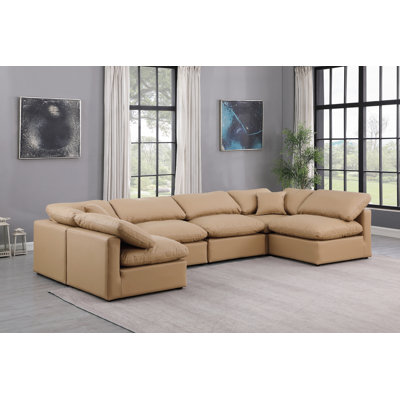 Canapé modulaire en similicuir 6 pièces Itala