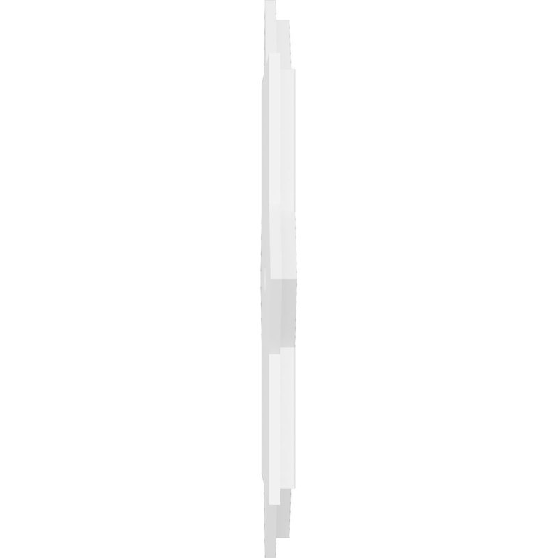 Médaillon de plafond contemporain en PVC de qualité architecturale 12 po x P 1 po x P 6 1/2 po x P 1 po Axel