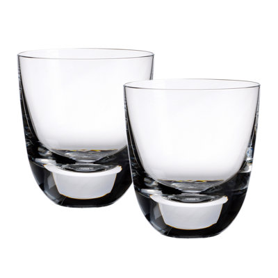 American Bar Set/2 Crystal Whiskey Glasses