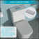 Modern Ceramic One Piece Toilet,Dual Flush With Soft Clsoing Seat