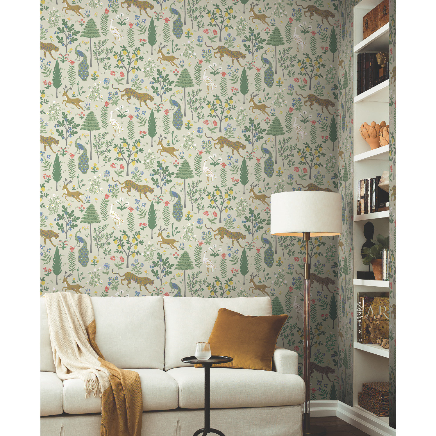Menagerie Wallpaper Double Roll, Beige