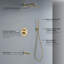 Circular Wall Mounted with Rough-In Valve-116826300