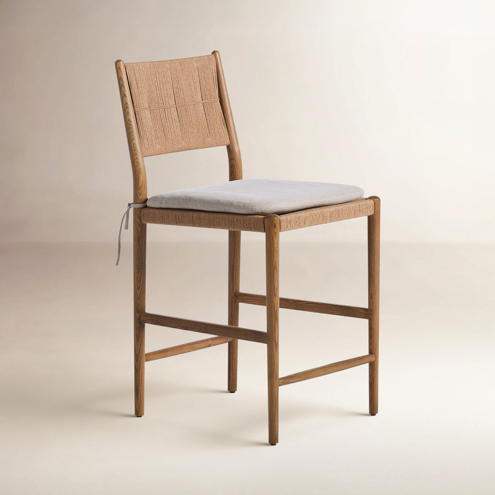 Dara Bar and Counter Stool, Gray, Brown, Counter Stool (25.08" Seat Height)