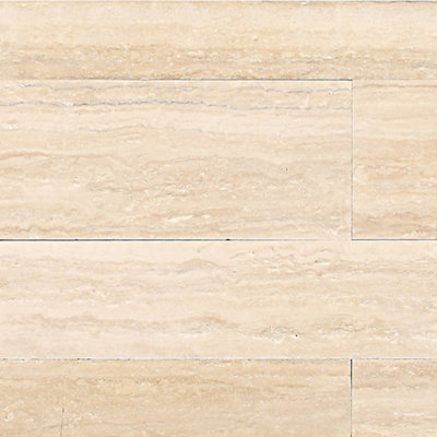 Travertine Collection 36" x 8" Natural Stone Field Tile in Torreon