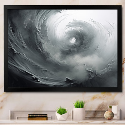 Décoration murale spirale tourbillon gris - spirales abstraites_106223