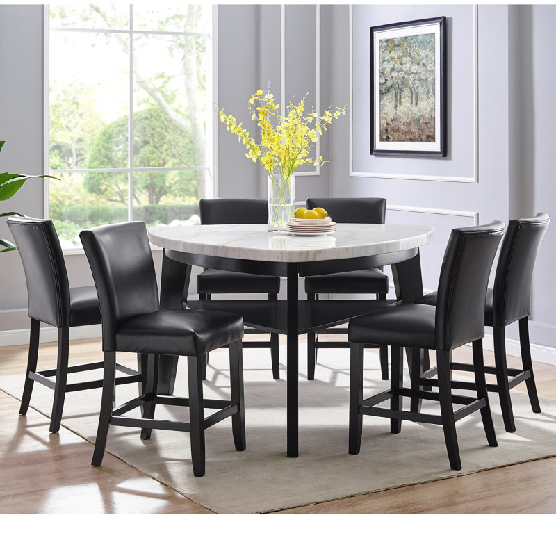 Napoli Upholstered Counter Stool with Metal Frame