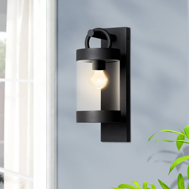 Applique murale en aluminium Magliana, Noir
