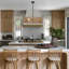 Lustre tambour en rotin 5 lumières Bohemian-488824495