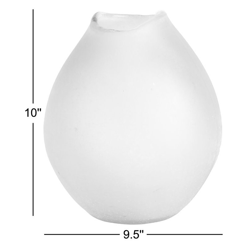 Cannice Glass Table Vase, 10" H x 9.5" W x 9.5" D