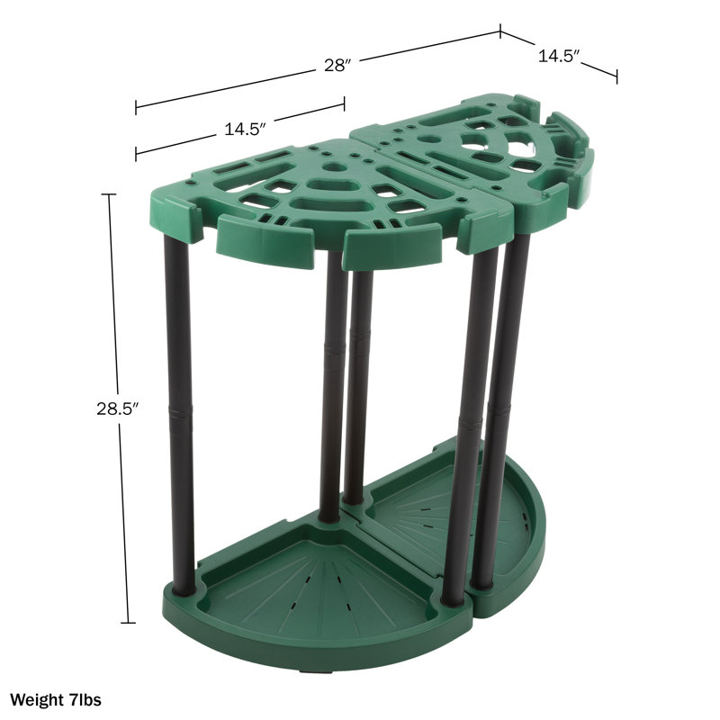 Green and Black Plastic Corner Tool Organizer 2-Pack