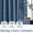 Burlap Look Rod Pocket Linen Textured Curtains-308455439-308455434