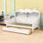Twin Wooden Daybed with Integrated Storage Drawers and Shelving-1552993319