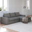 Canapé modulaire en velours côtelé de 99 pouces avec trois coussins, conception à deux coussins pour le style, coussin supplémentaire pour le cou, rembourrage en éponge haute densité à rebond lent, module renforcé de fer, aucune installation-2121829408
