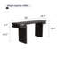 Console très large 66 "en placage de bois véritable-128994023