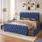 Upholstered Metal Storage Bed