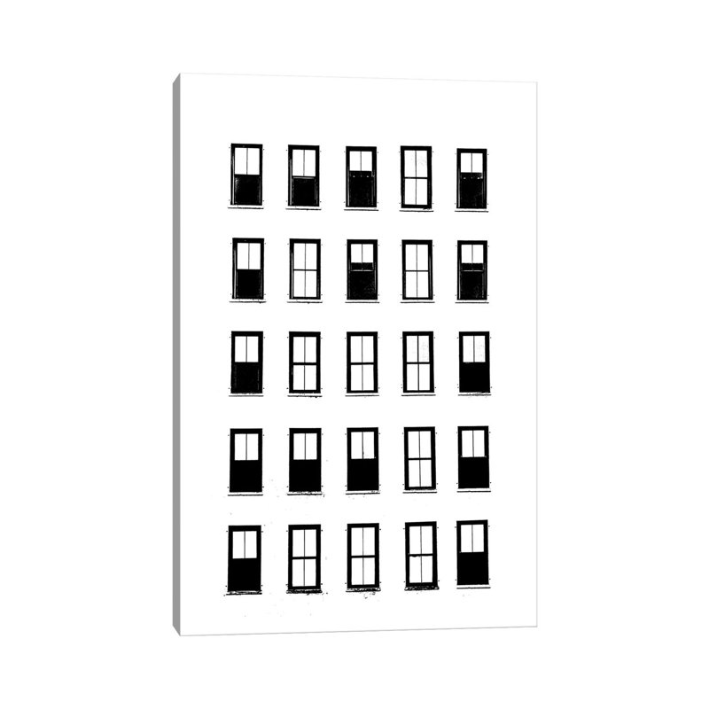 NYC In Pure B&W III by Jeff Pica - Wrapped Canvas Gallery-Wrapped Canvas Giclée, 66.04 cm H x 45.72 cm W x 1.91 cm D