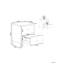 43 cm W Steel Bedside Table-137476396