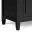 Coffre de rangement en bois noir Connaught