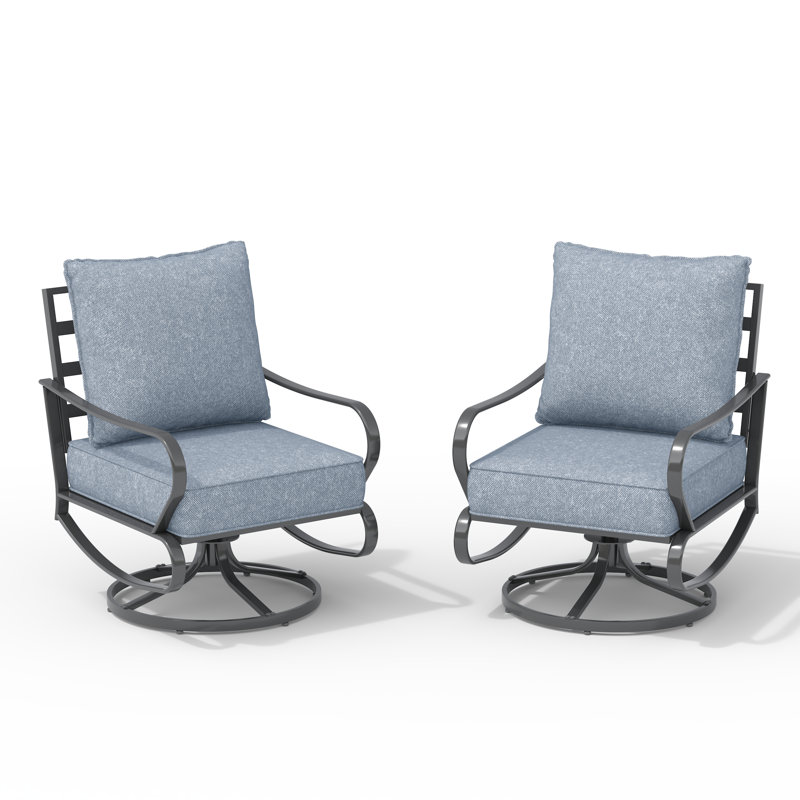 Chaise pivotante pour 2 personnes, Gris, Oui