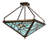 Rustic Lodge Glass Semi Flush Mount