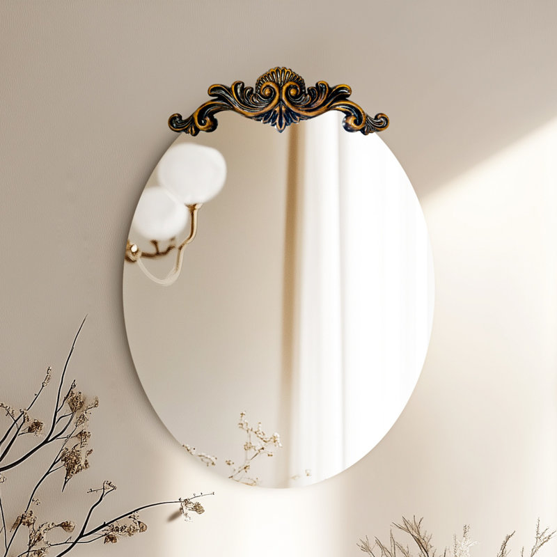 Miroir mural ovale, 29,33 po x 19,68 po
