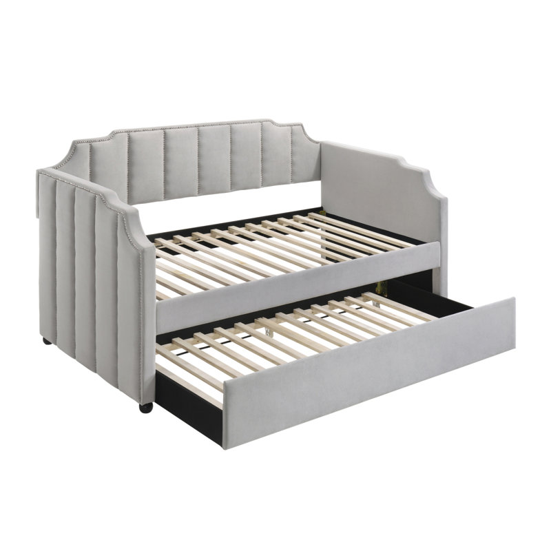 Lit de jour simple avec couchette Dove Grey
