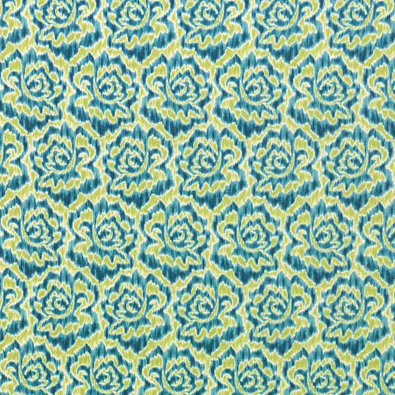 Beau Monde Prints & Wovens Fabric, Aqua/Green