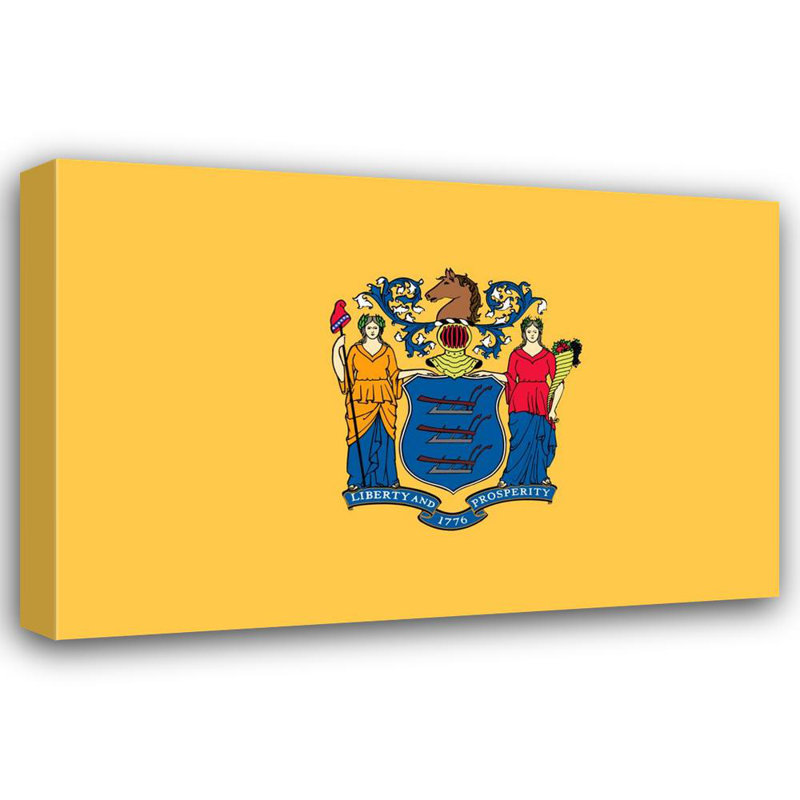 New Jersey State, 27" H x 40" W