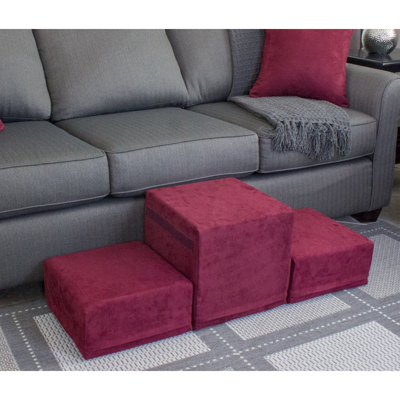 Escalier pour animal 2 marches, Pinot noir (rouge)